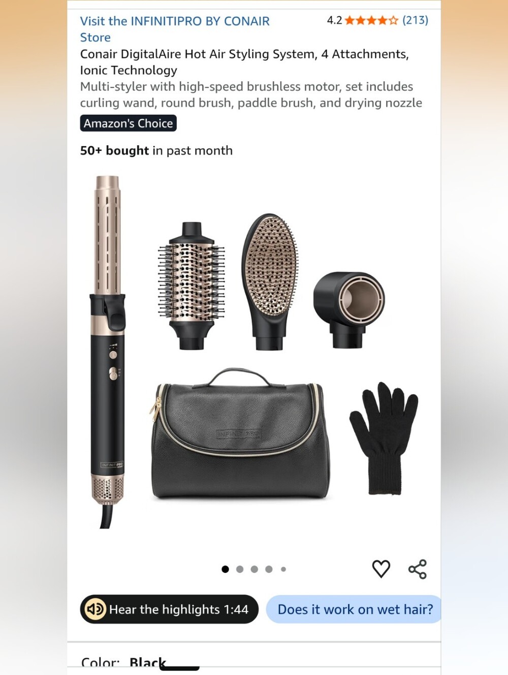 New- Conair Wet To Dry InfinitiPro